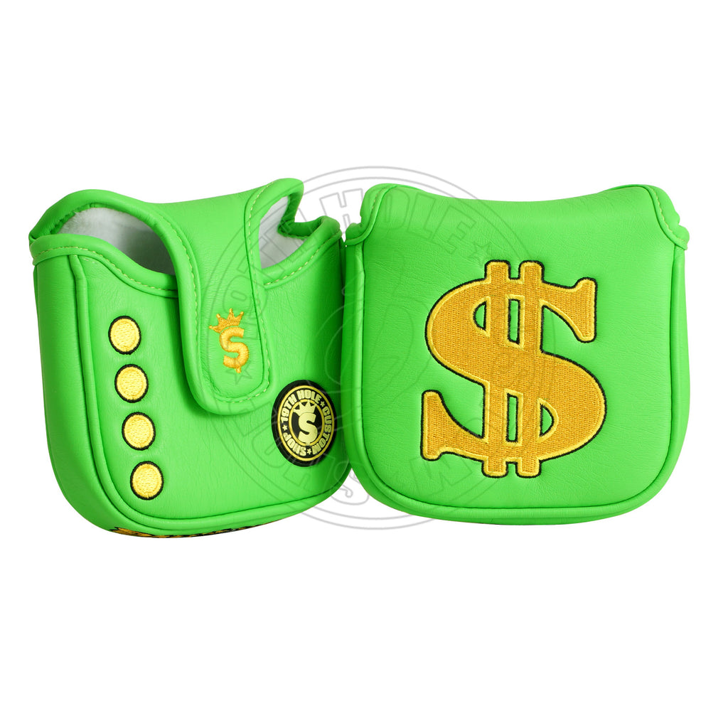 New designed Green "Cash is King" Mallet Headcover.