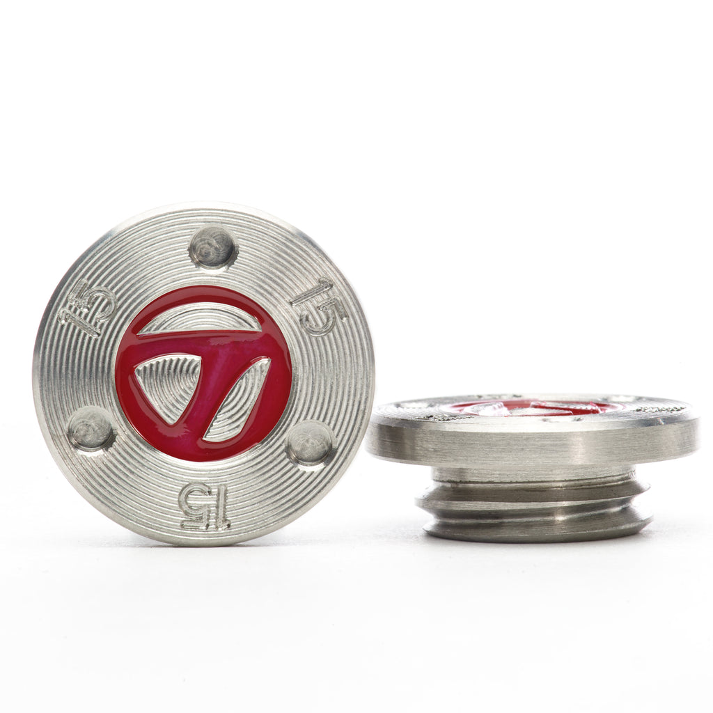 2 Silver TaylorMade TP Putter weights Red | 19th Hole Custom Shop