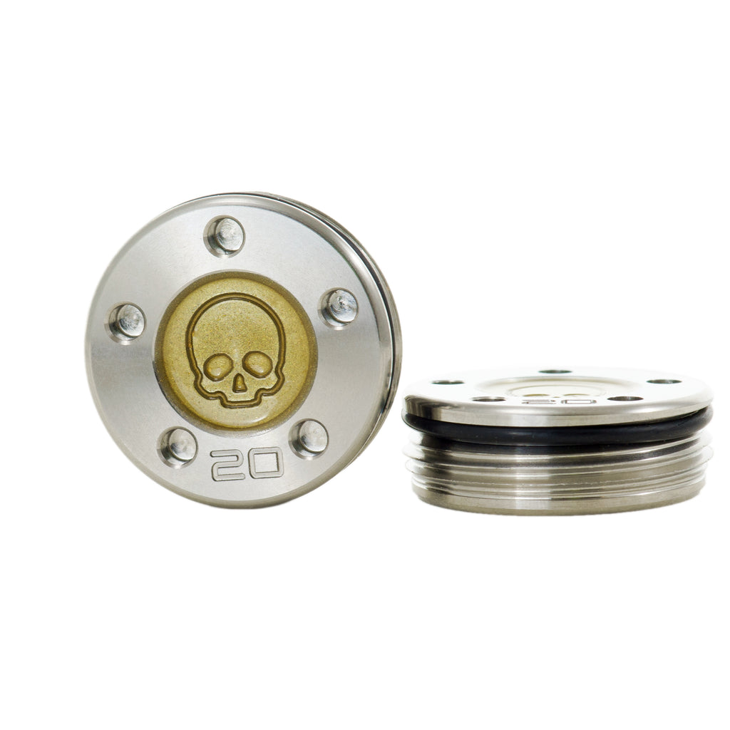 Custom Skull Gold Scotty Cameron Putter Weights | 19th Hole custom Shop