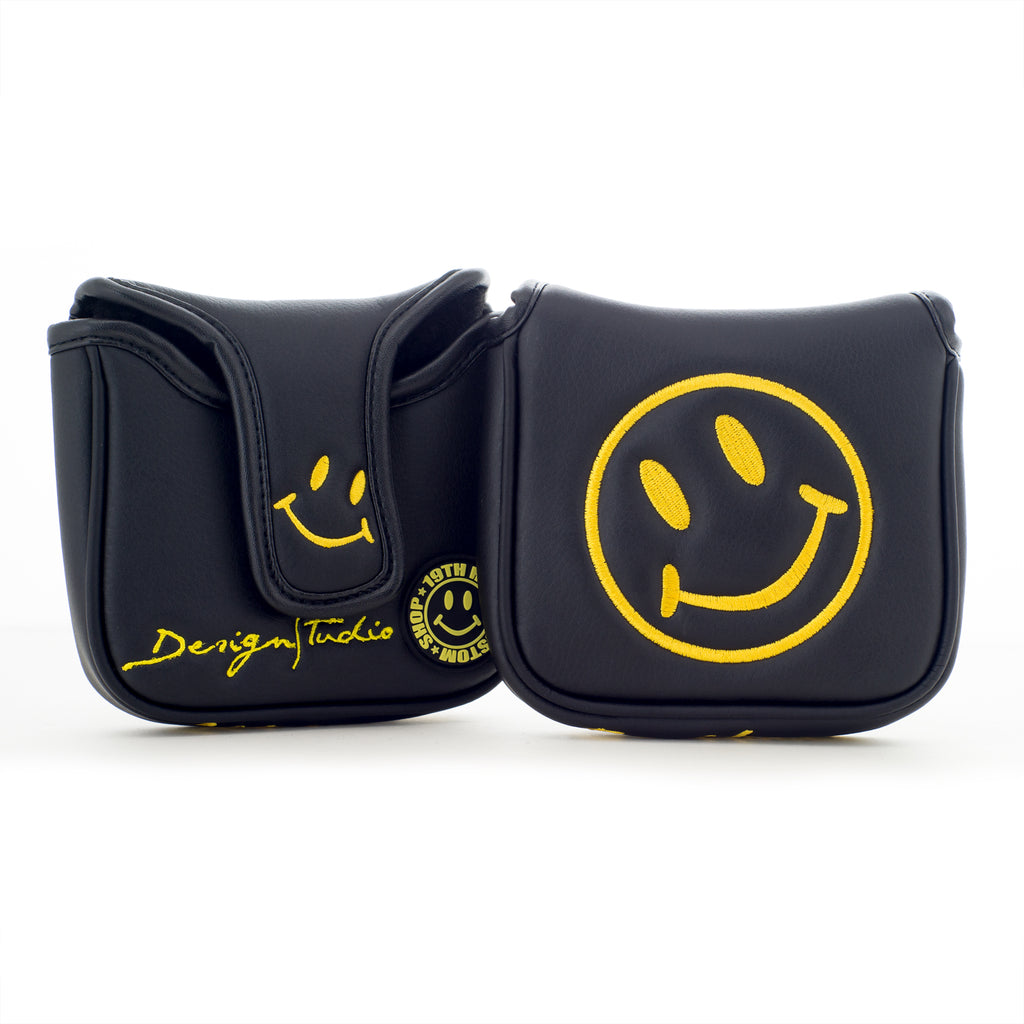 Smile Face magnetic head cover for mallet putter | 19thHoleCustomShop