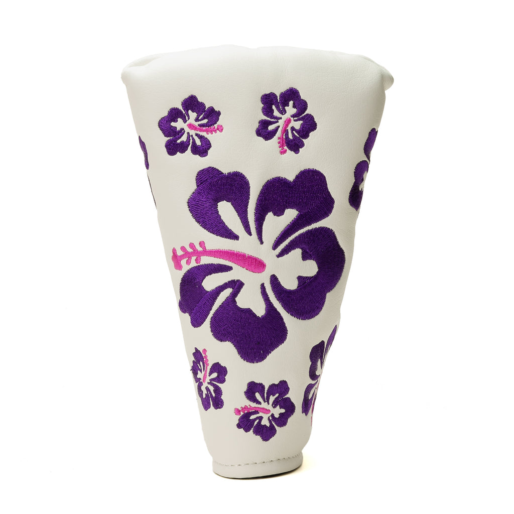 Purple Hibiscus Blade Mid Mallet Putter Head Cover Scotty Cameron