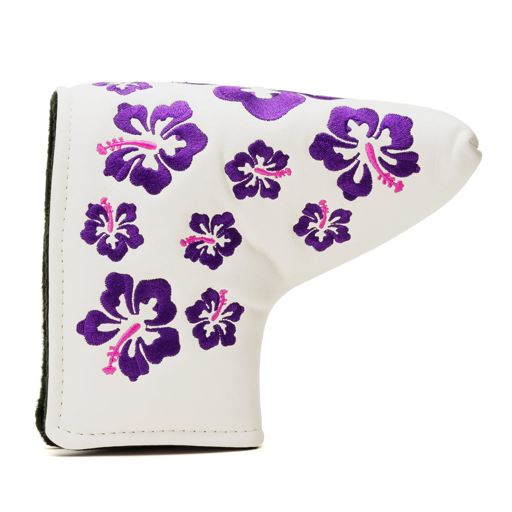 Purple Hibiscus Blade Mid Mallet Putter Head Cover Ping