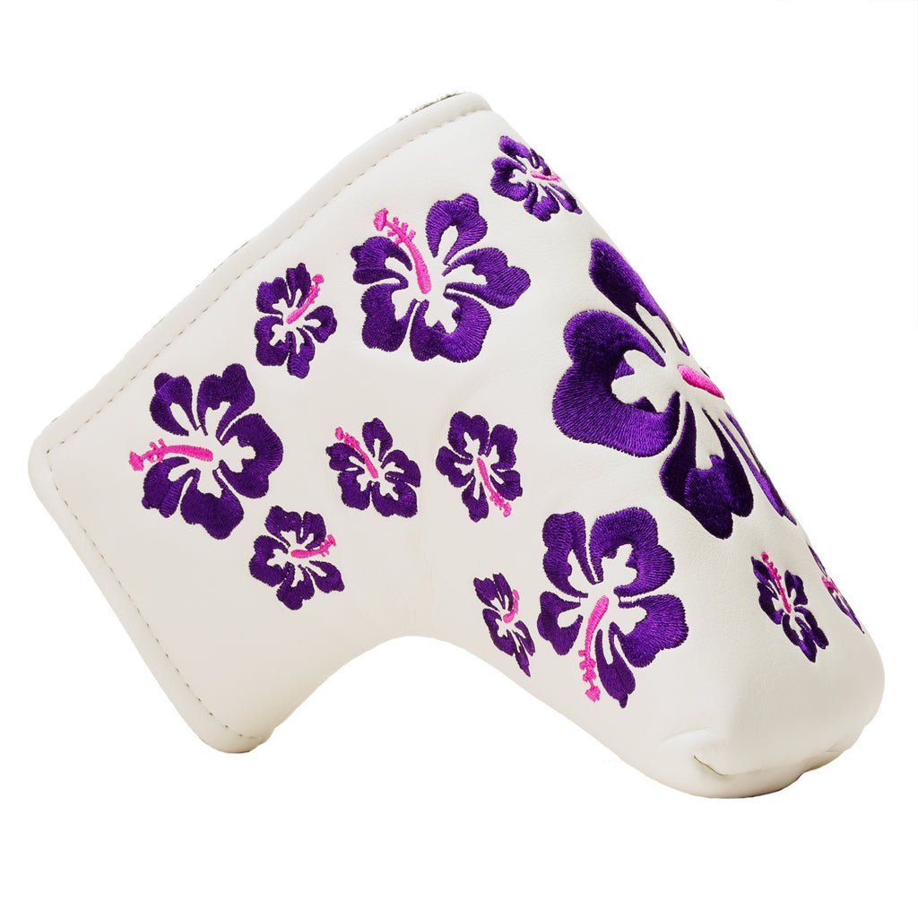 Purple Hibiscus Blade Mid Mallet Putter Head Cover TaylorMade TP