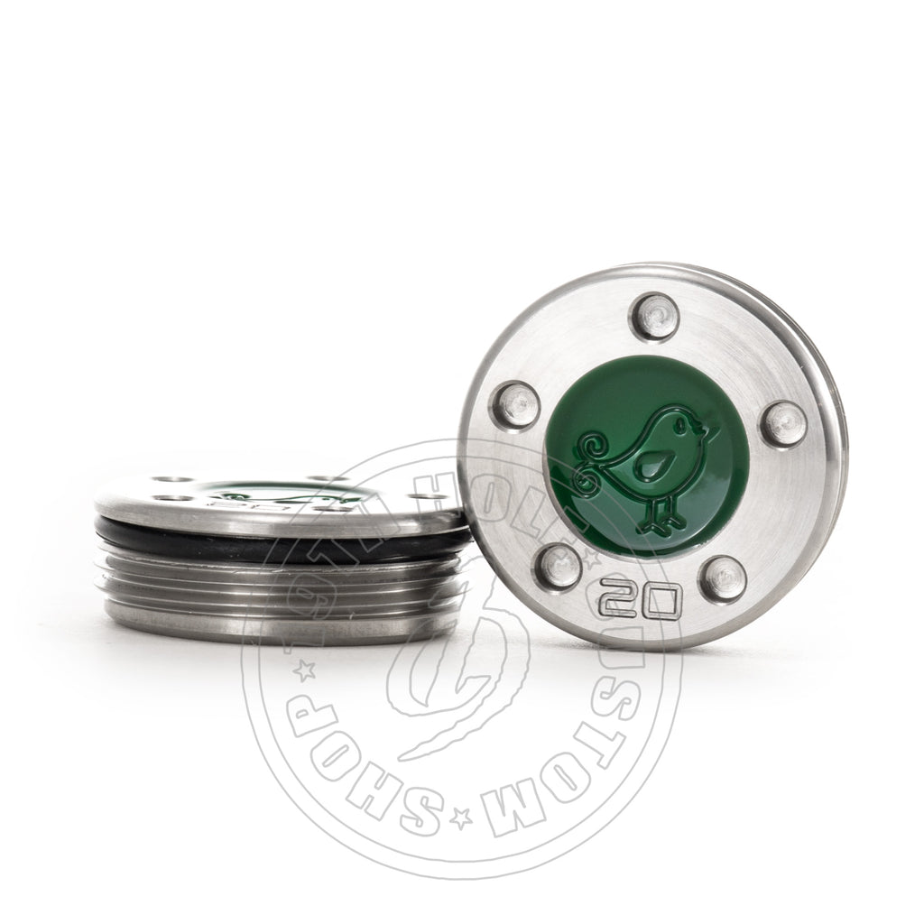 2 of Custom Green Birdie Scotty Cameron Putter Weights | 19th Hole Custom Shop