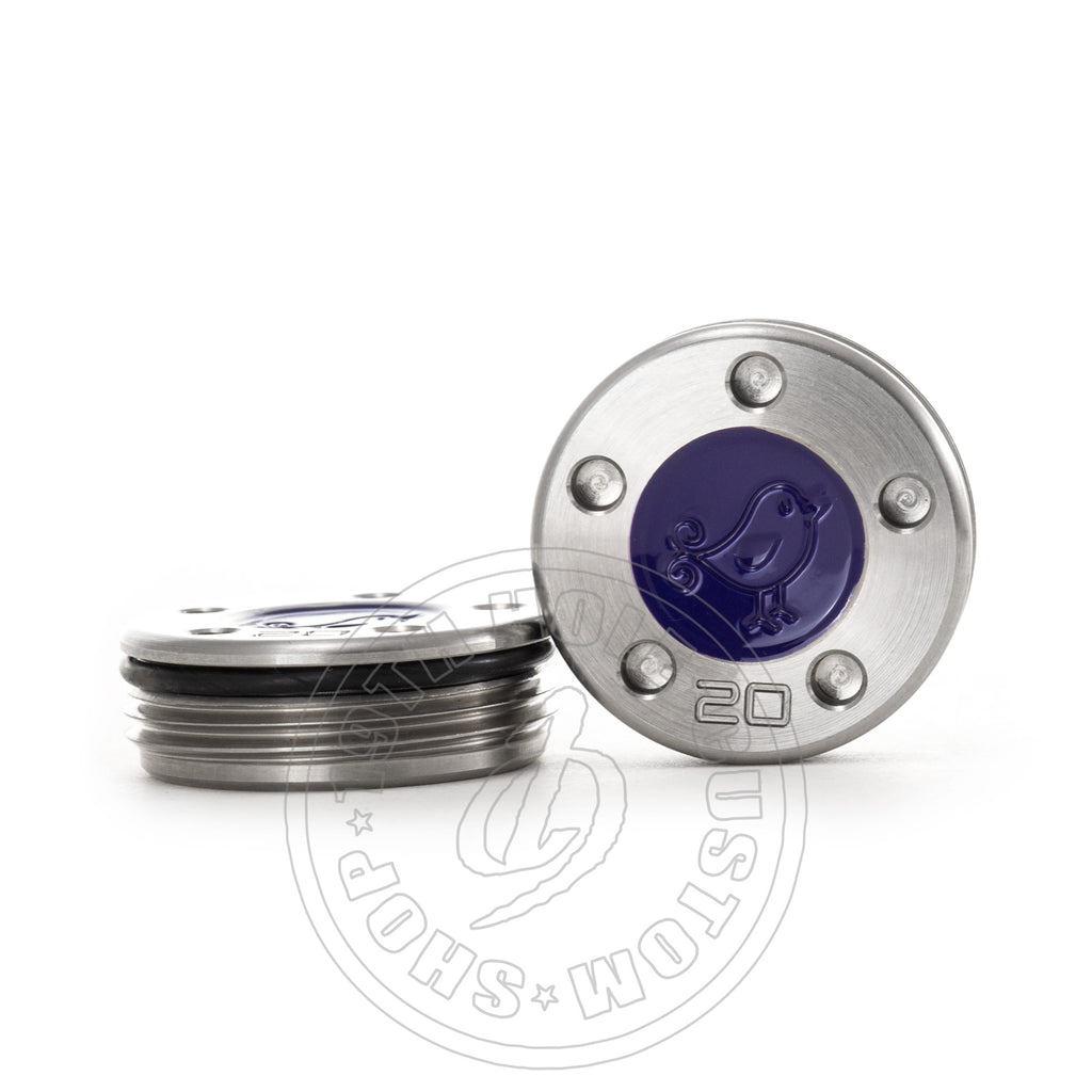 Custom  Purple Birdie Scotty Cameron Putter Weights | 19th Hole Custom Shop