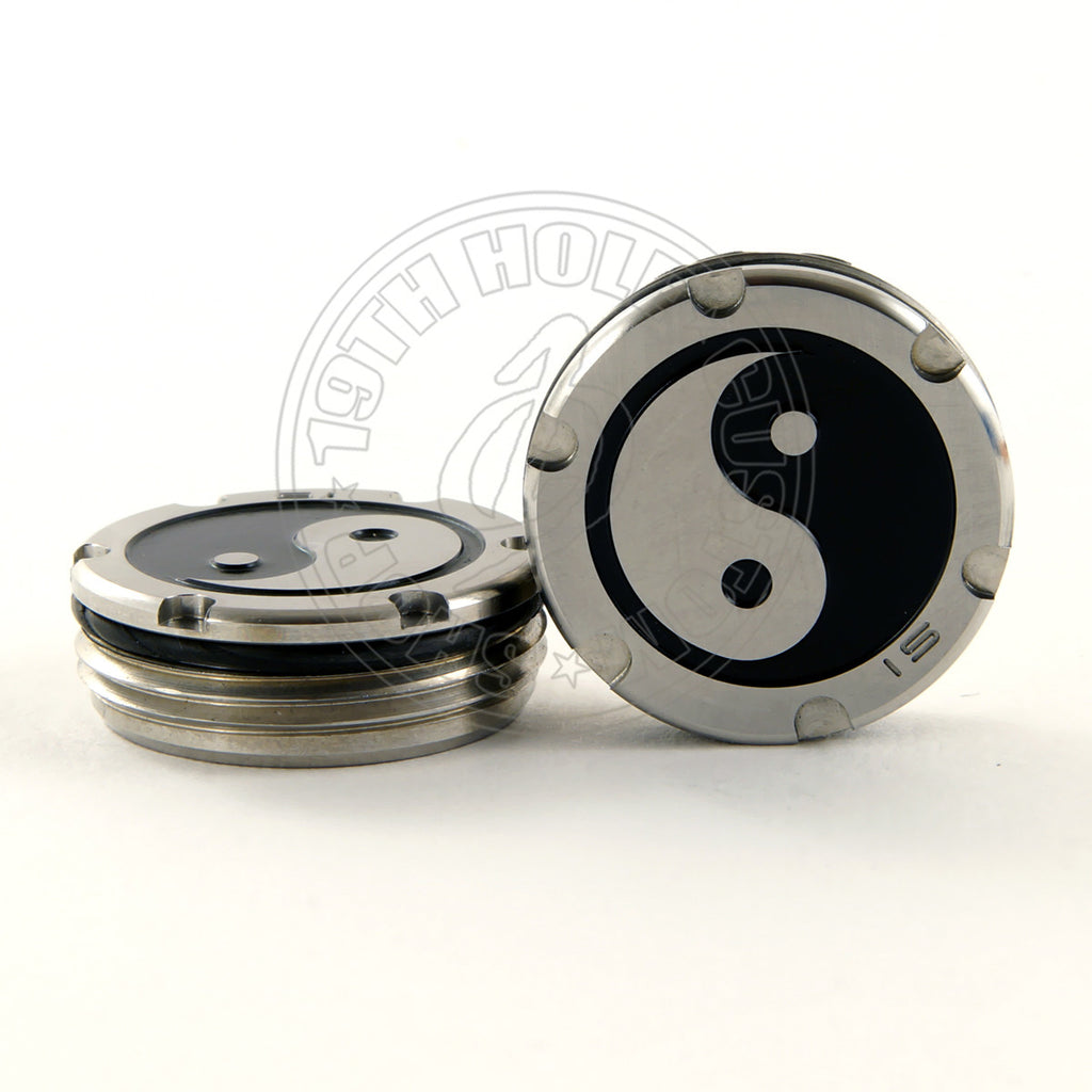 2 of Deluxe Tour Style Black Yin Yang Scotty Cameron Putter Weights | 19th Hole Custom Shop