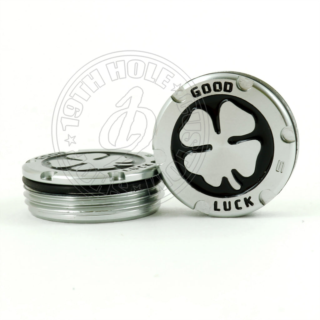 Deluxe Tour Style Black Good Luck Clove Scotty Cameron Putter Weights | 19th Hole Custom Shop