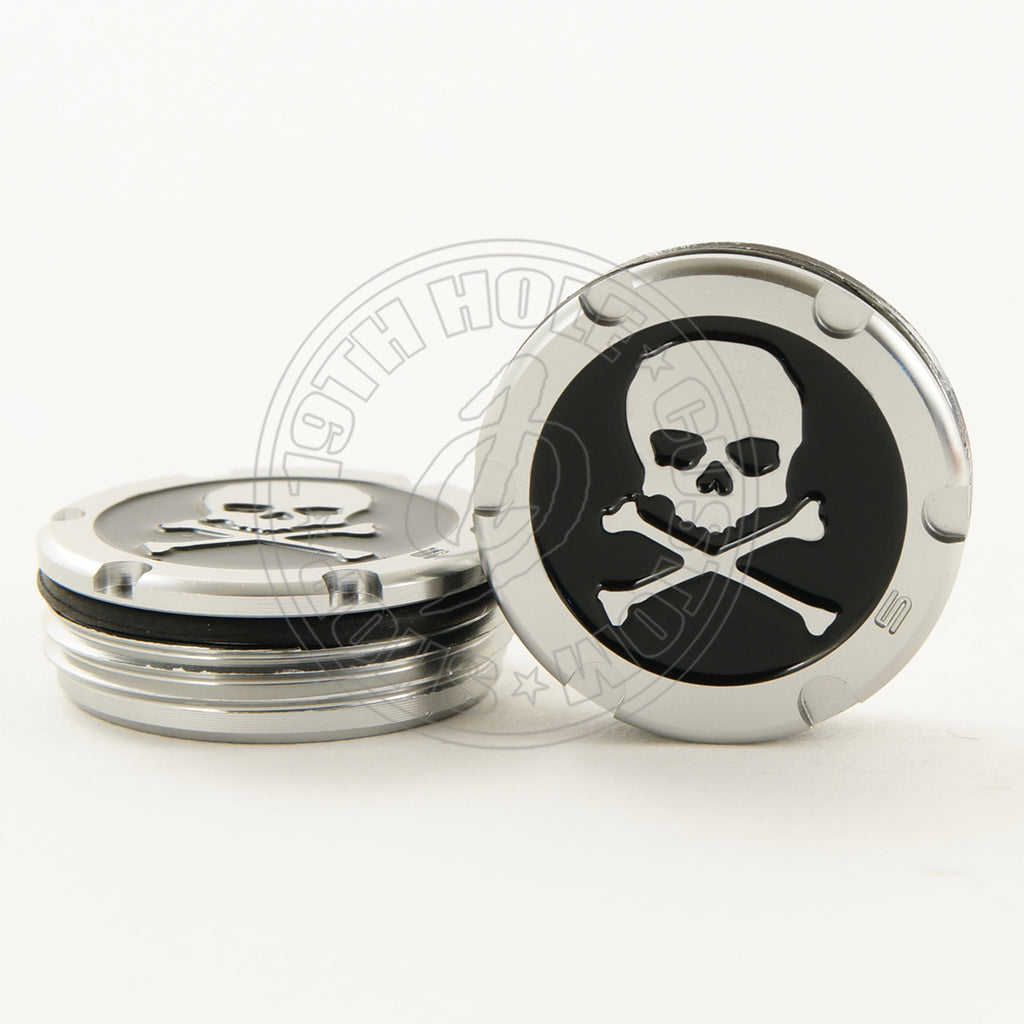 2 Custom Tour Style Black Skull Scotty Cameron Putter Weights | 19th Hole Custom Shop