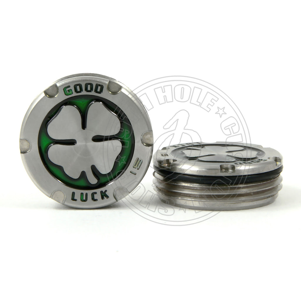 2 Deluxe Tour Style Green 4-Leaf Clover Scotty Cameron Putter Weights | 19th Hole Custom Shop