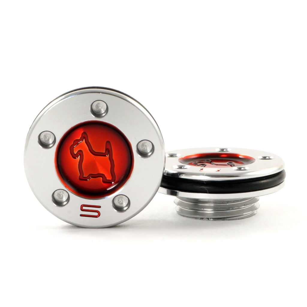 Red Scottie Dog Scotty Cameron Fastback Squareback Mallet Putter Weights | 19th Hole Custom Shop