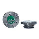 2 of Green Skull TaylorMade TP Putter weights | 19th Hole Custom Shop