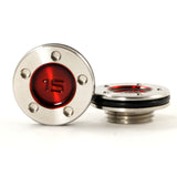Red Scotty Cameron Squareback Mallet Putter Weights | 19th Hole Custom Shop