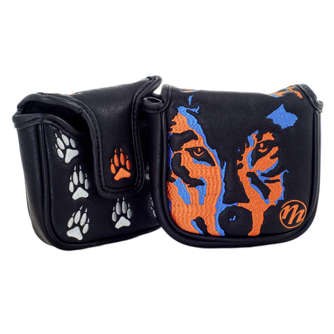 Black Wolf Head Mallet Putter Head cover  | 19th Hole Custom Shop