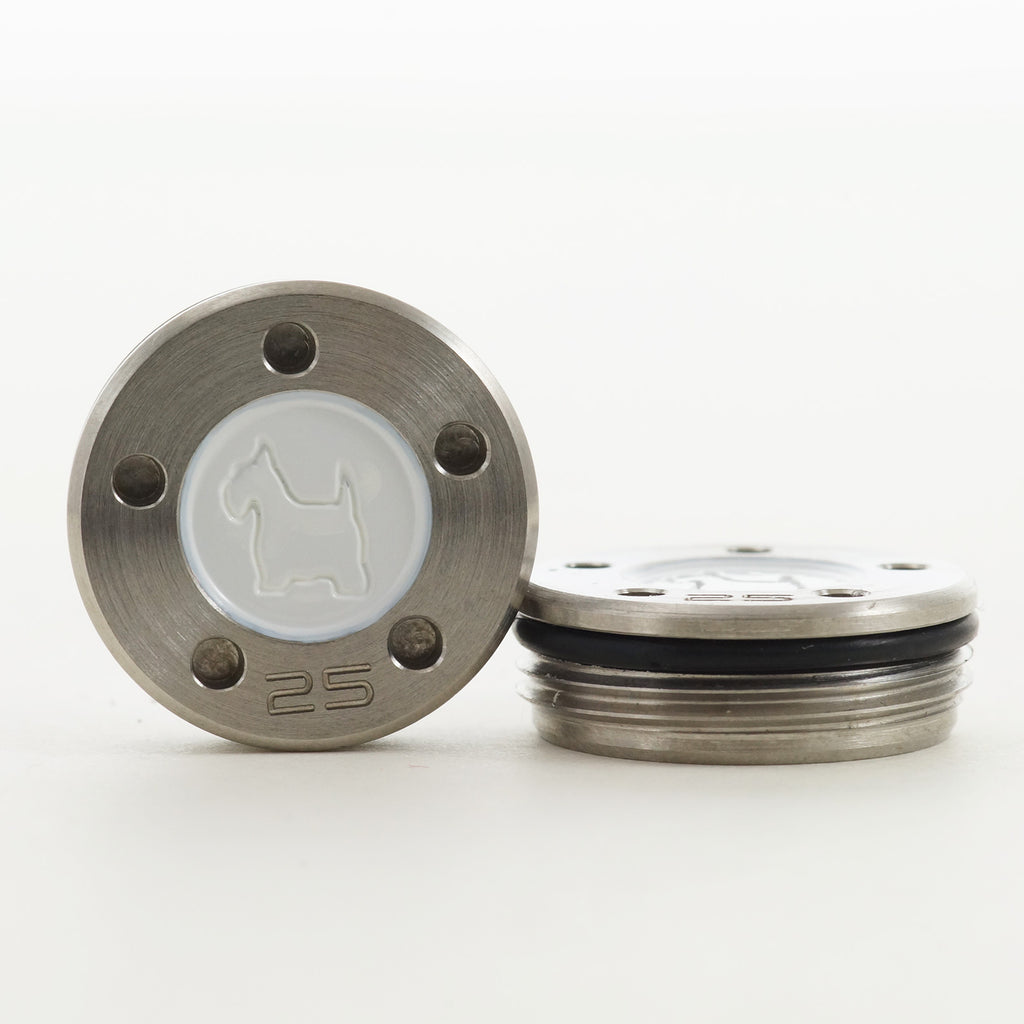 Heavy Scottie Dog White Scotty Cameron Putter Weight | 19th Hole custom Shop