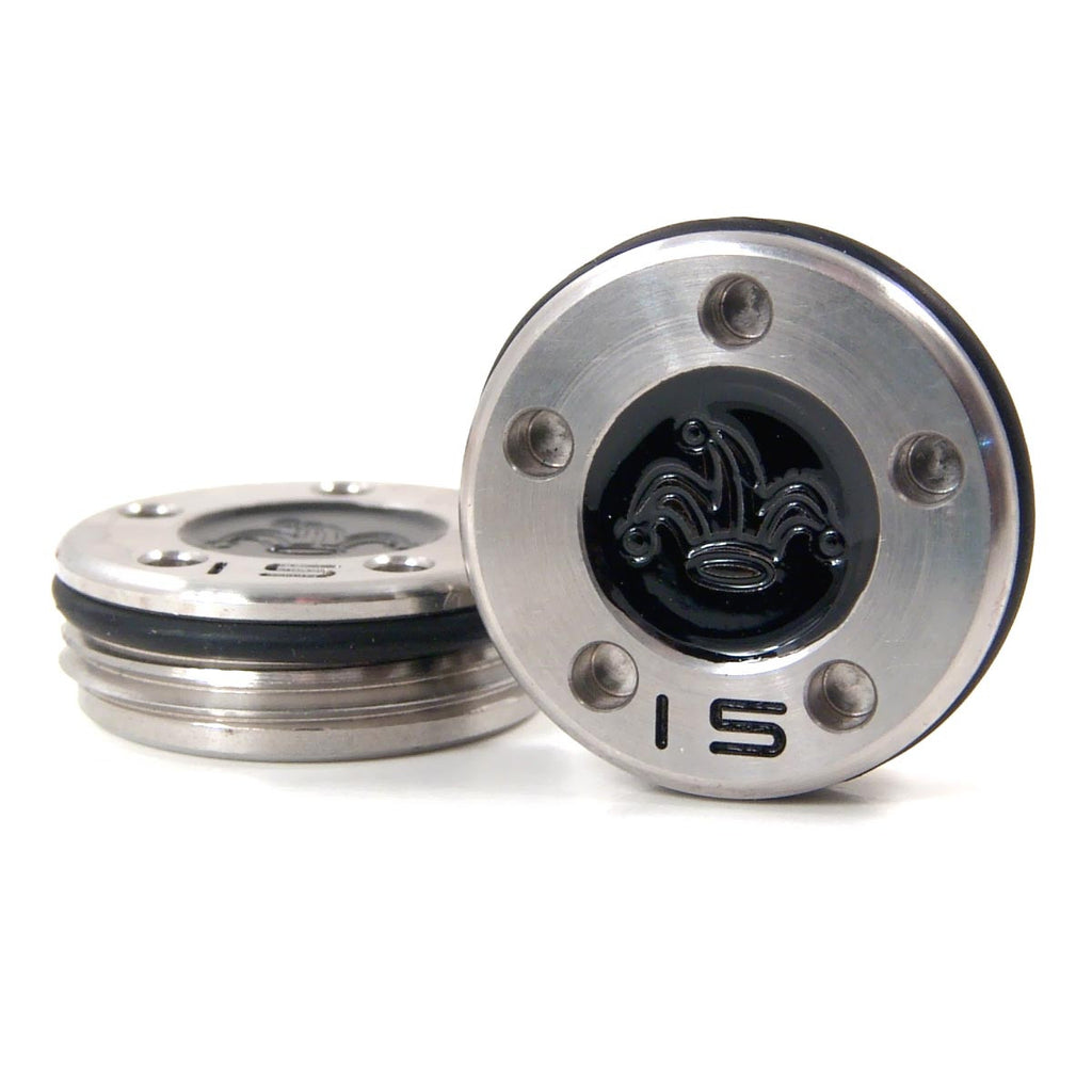 Custom Black Jester Crown Scotty Cameron Putter Weights | 19th Hole Custom Shop