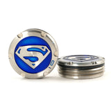 2 of Deluxe Tour Style Blue Superman Scotty Cameron Putter Weights | 19th Hole Custom Shop