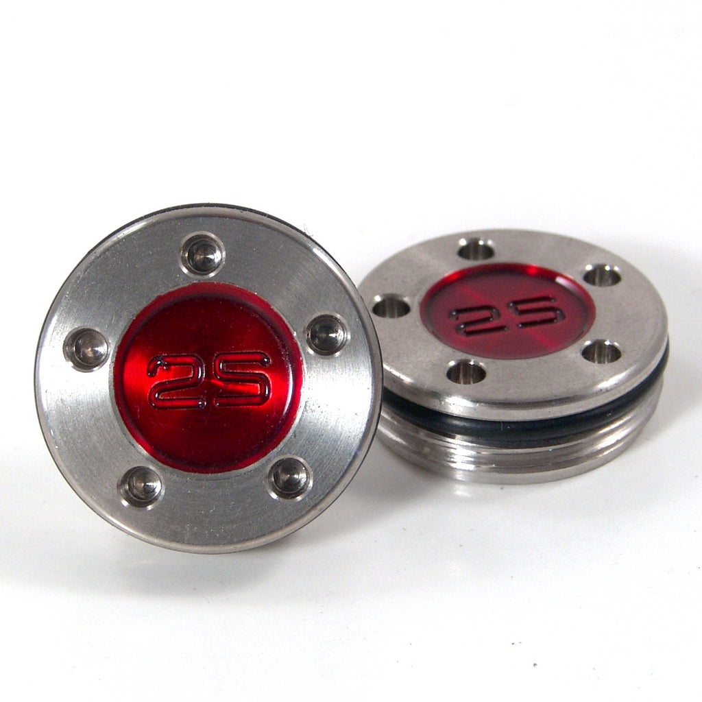 2 of Red Scotty Cameron Putter Weights Heavy | 19th Hole Custom Shop