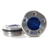 2 of Custom Blue King Crown Scotty Cameron Putter Weights | 19th Hole Custom Shop