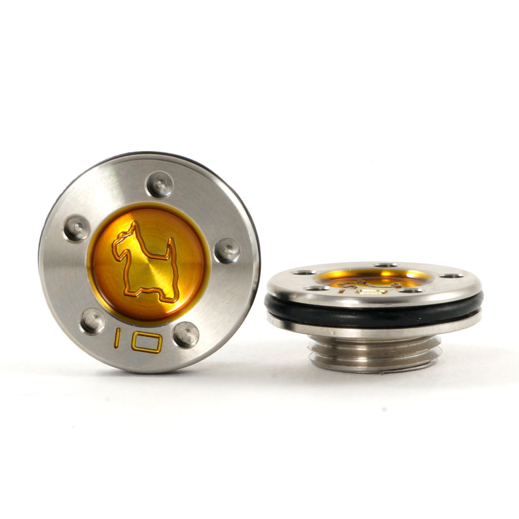 Gold Scottie Dog Scotty Cameron Fastback Squareback Putter Weights | 19th Hole Custom Shop