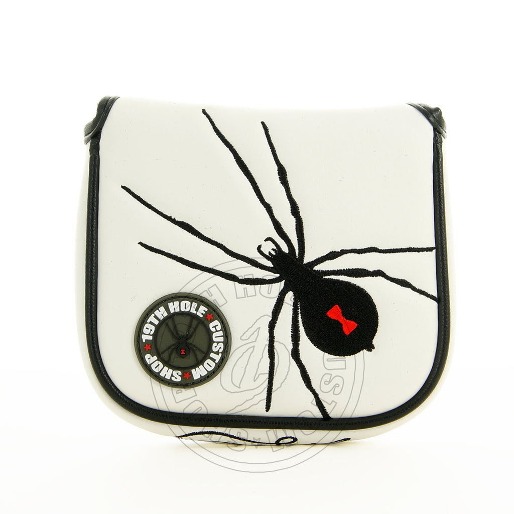 White Spider TaylorMade Mallet Putter Head cover | 19th Hole Custom Shop