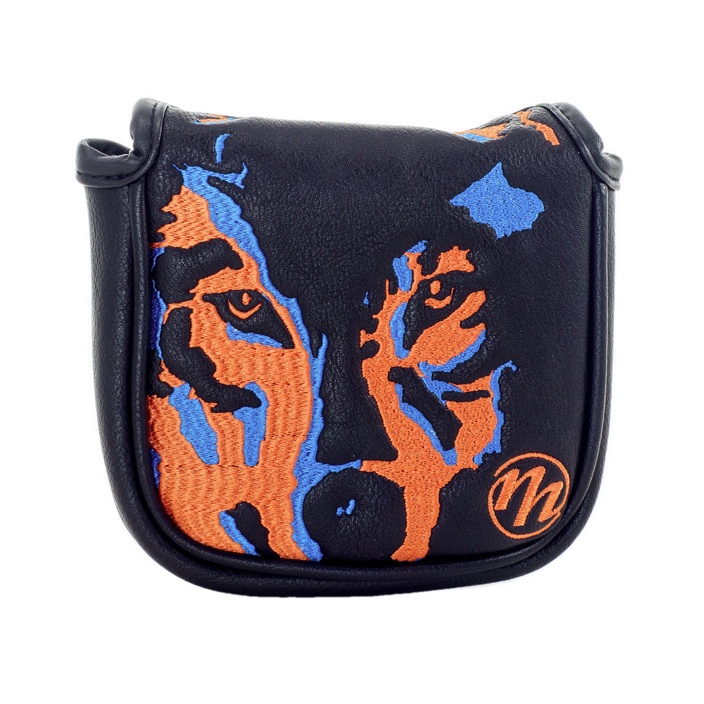 Black Wolf Head Scotty Cameron Mallet Putter Head cover | 19th Hole Custom Shop