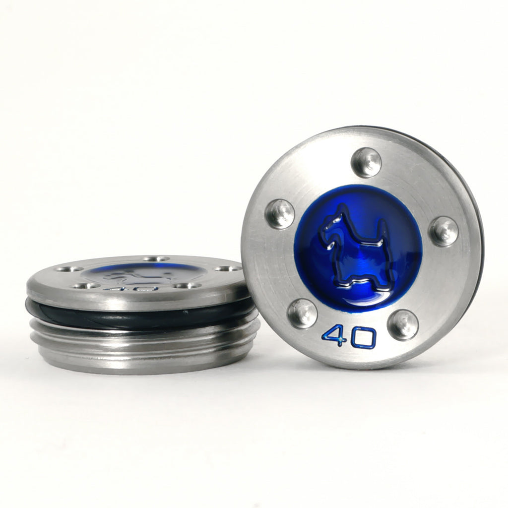Heavy Scottie Dog Blue Tungsten Scotty Cameron Putter Weights | 19th Hole custom Shop