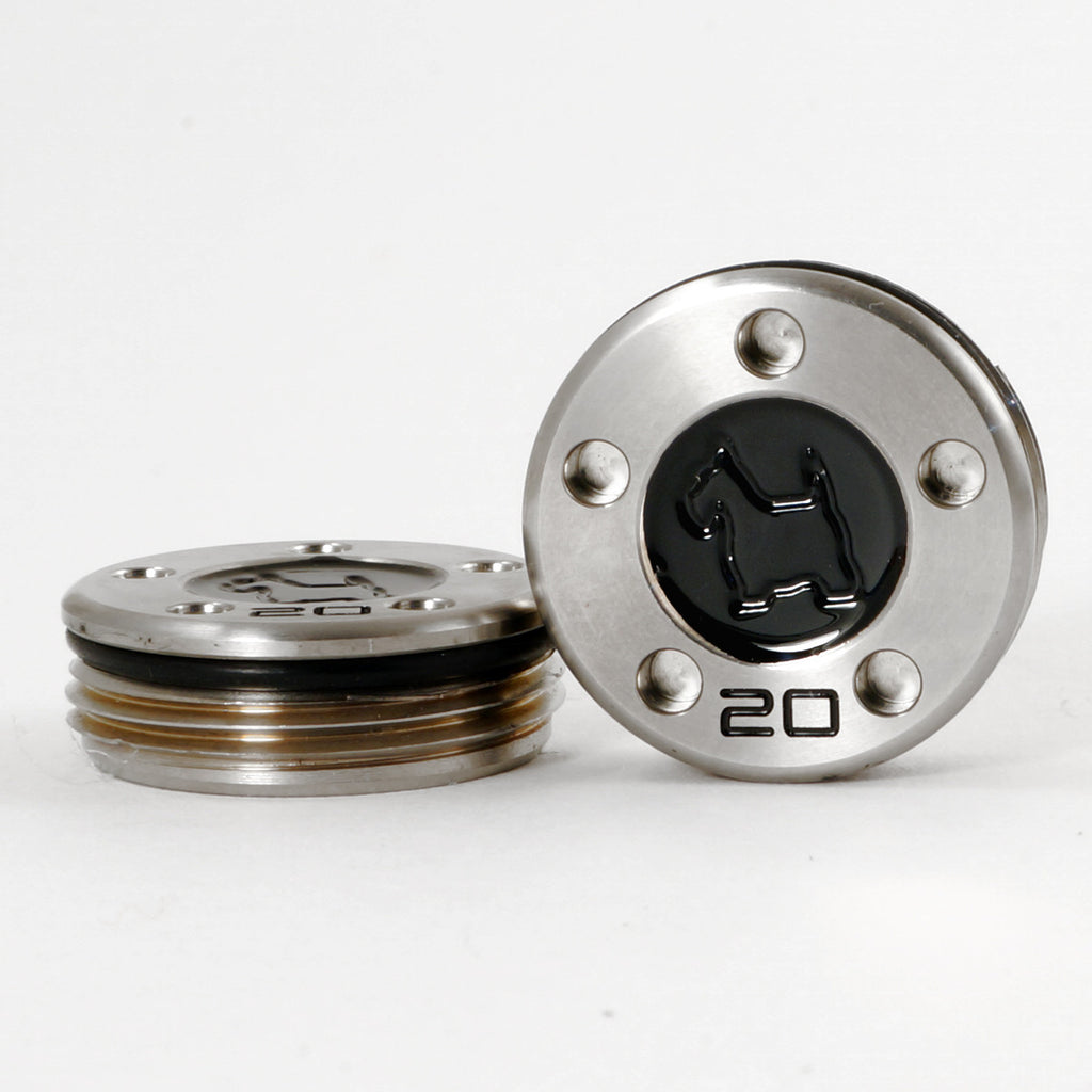 Big Thread Size Scottie Dog Black Scotty Cameron Putter Weights | 19th Hole custom Shop