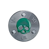 2 of Green Skull TaylorMade TP Putter weights | 19th Hole Custom Shop