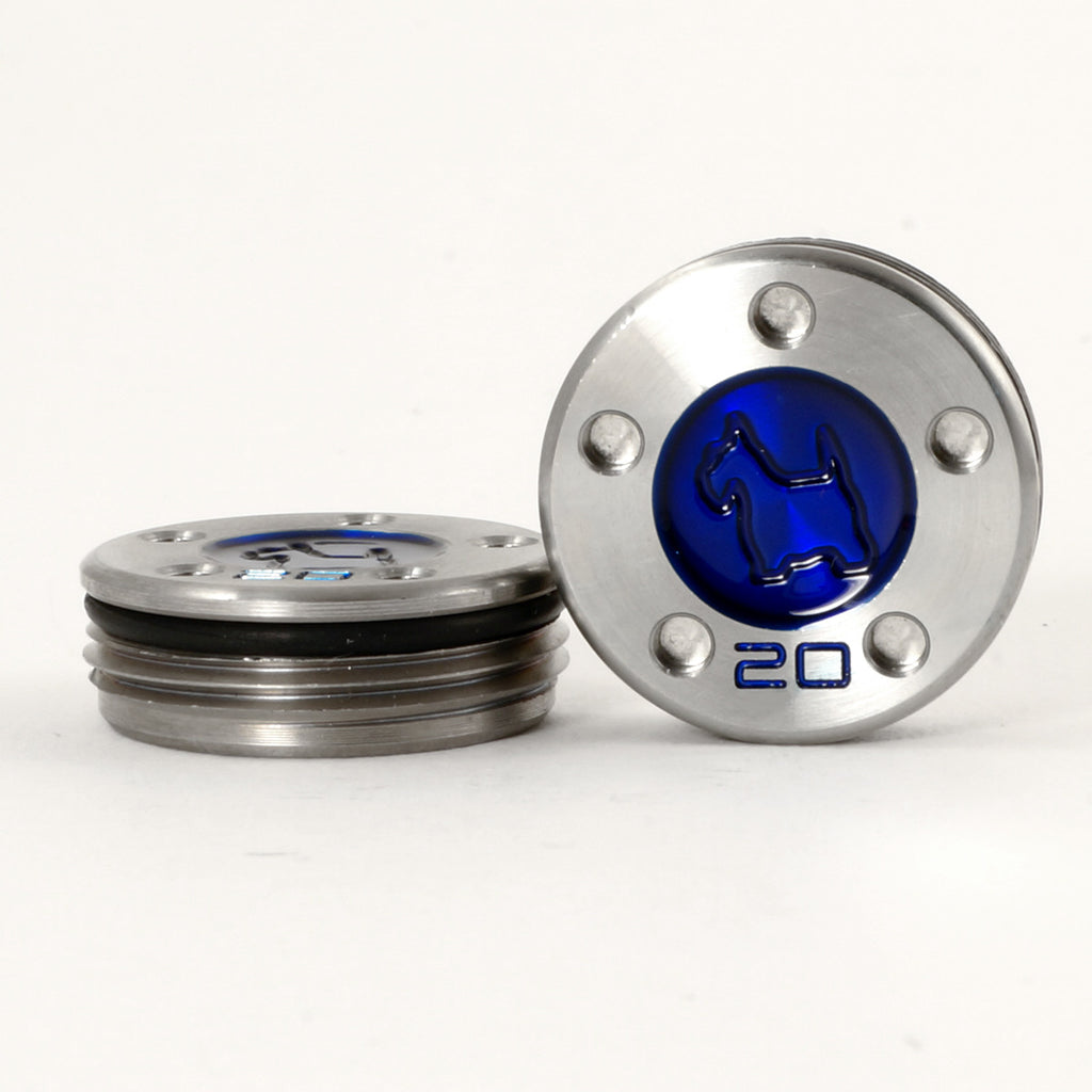Custom Scottie Dog Blue Scotty Cameron Putter Weights | 19th Hole custom Shop