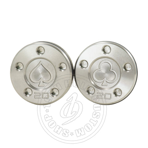 Unpainted Play Card Spades Clubs Scotty Cameron Putter Weights | 19th Hole Custom Shop