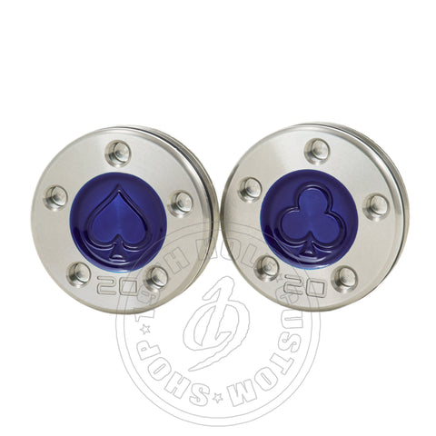 Custom Play Card Suits Blue Spades Clubs Scotty Cameron Putter Weights | 19th Hole Custom Shop
