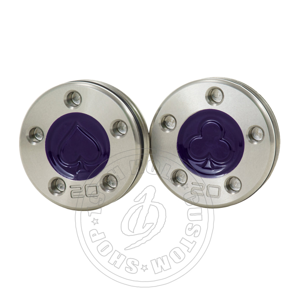 Purple Play Card Spades Clubs Scotty Cameron Putter Weights | 19th Hole Custom Shop