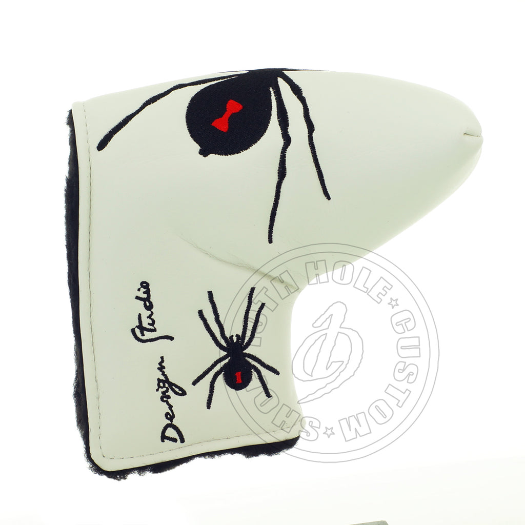 White Spider Scotty Cameron Blade Mid Mallet Putter Head Cover | 19th Hole Custom Shop
