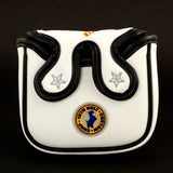 White US Flag Scottie Dog Odyssey Mallet Putter Head cover | 19th Hole Custom Shop
