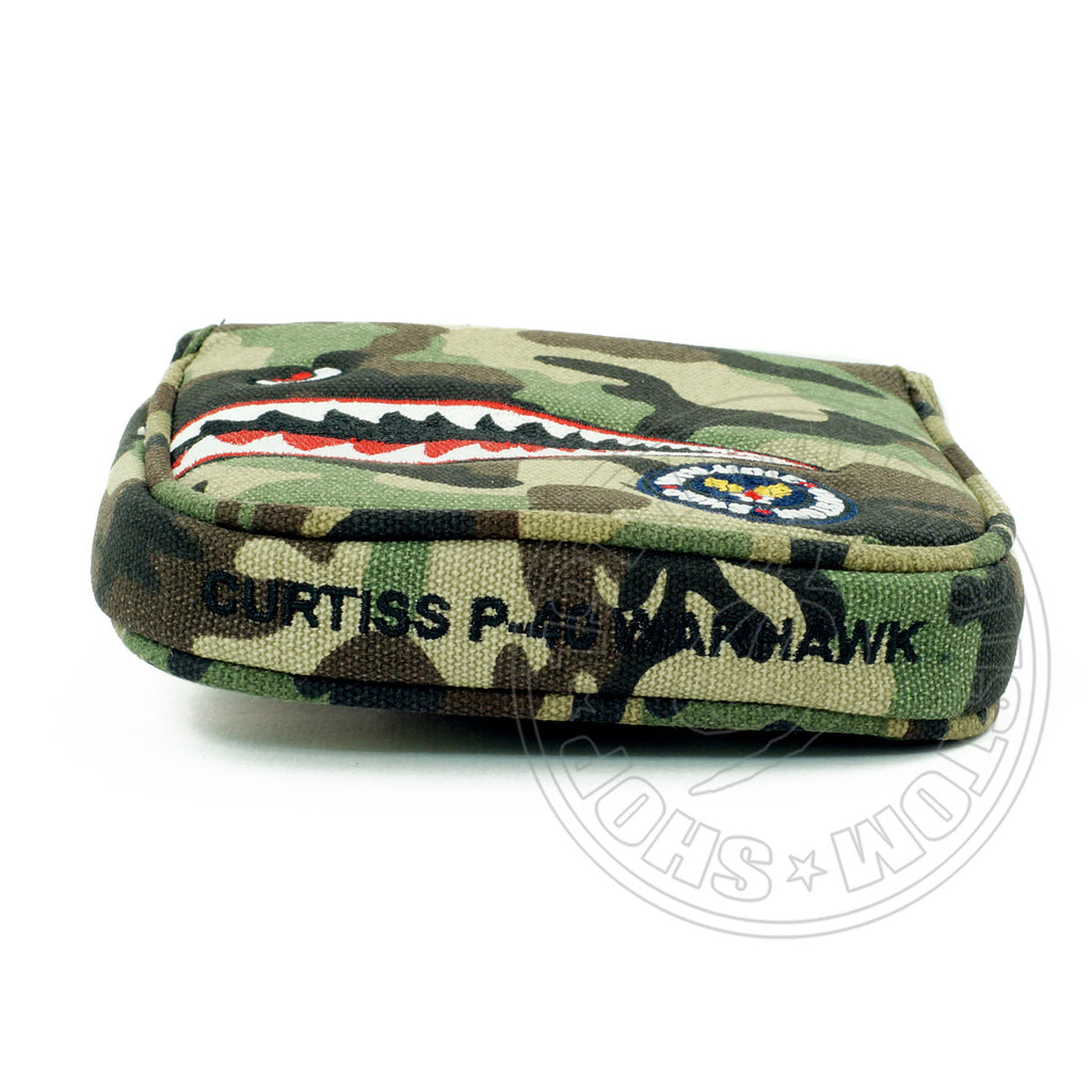 Camouflage Canvas Fighter Plane PXG Mallet Putter Head cover | 19th Hole Custom Shop