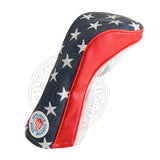 US Flag Stars and Stripes Driver Head cover, Blue/Red/White