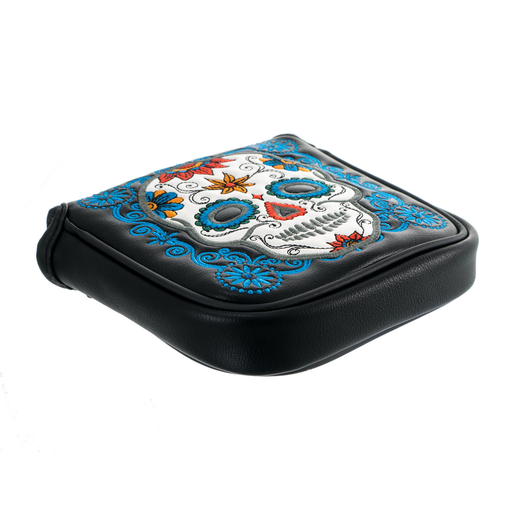 Dia de los Muertos Sugar Skull TaylorMade Mallet Putter Head cover | 19th Hole Custom Shop