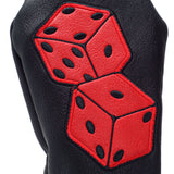 Black Playing Card Dices Golf Fairway Wood Head cover - 19thHoleCustomShop