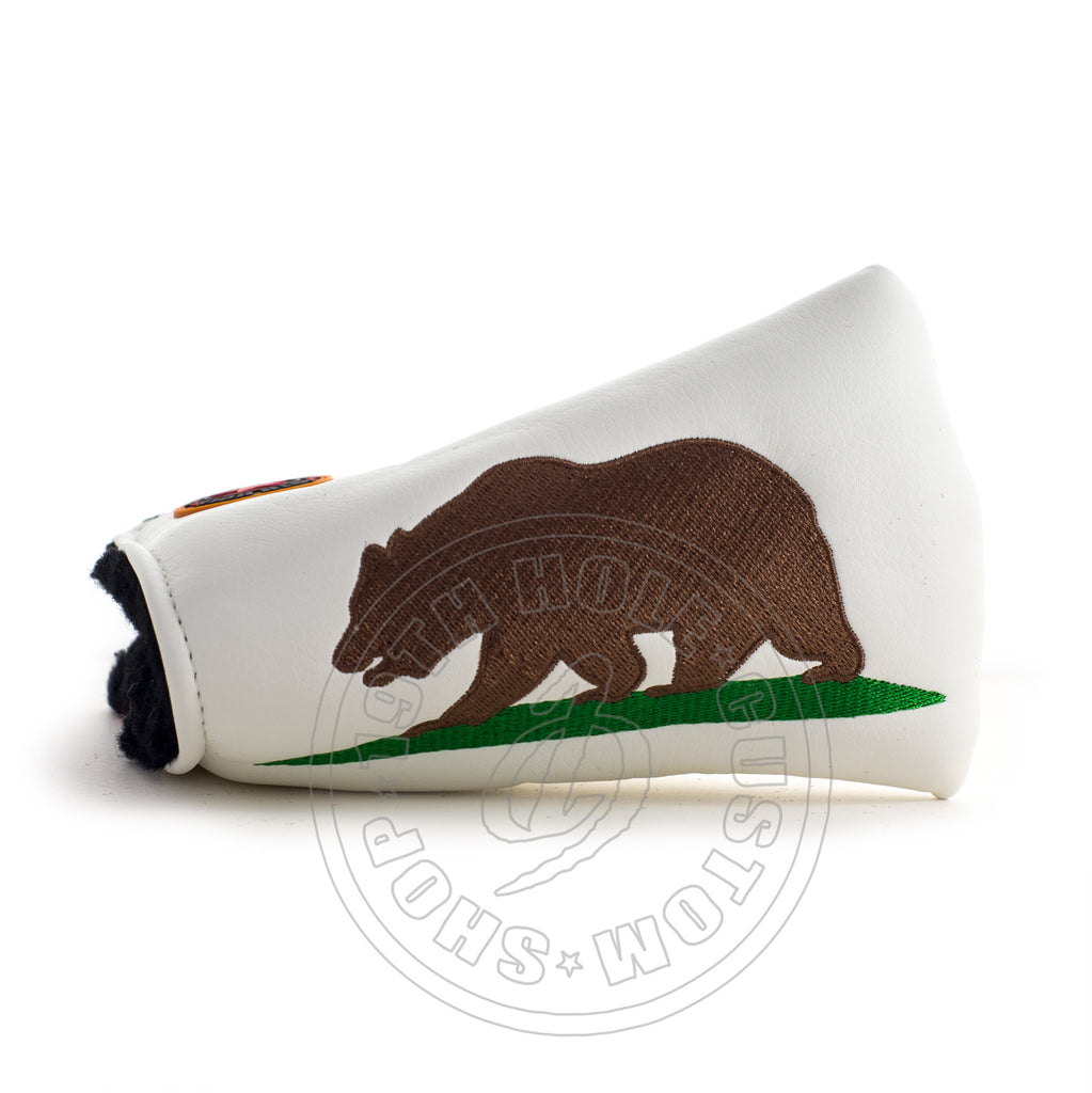 California Republic Bear Flag Cobra Blade and Mid Mallet Putter Head cover | 19th Hole Custom Shop