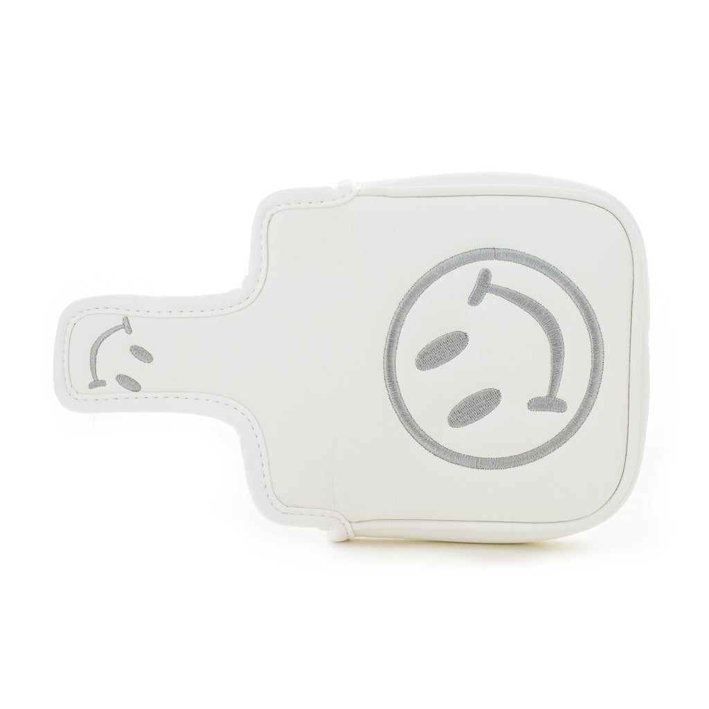 White Smile Face Bettinardi Mallet Putter Head cover | 19th Hole Custom Shop