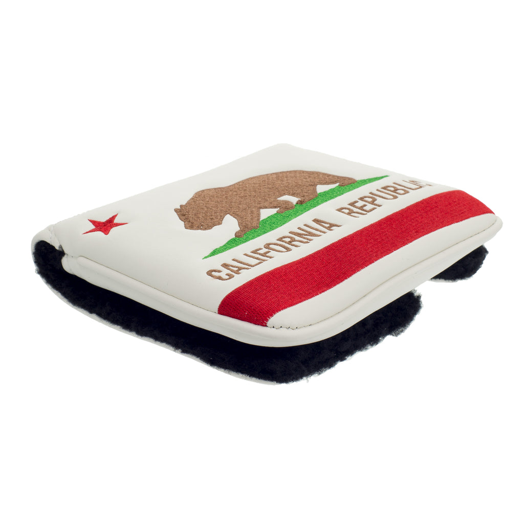 White California Republic Right Hand Ping Mallet Putter Head cover | 19th Hole Custom Shop