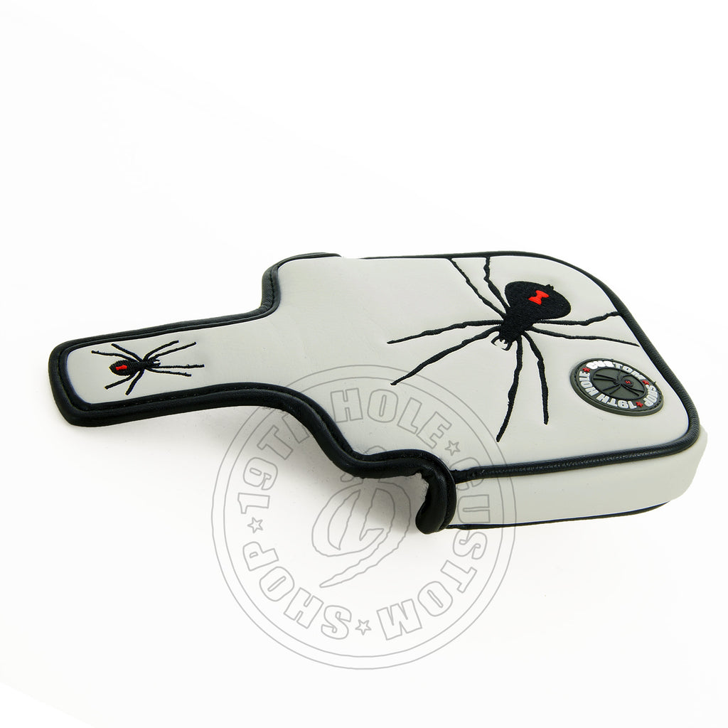 White Spider magnetic Mallet Putter Head cover | 19th Hole Custom Shop