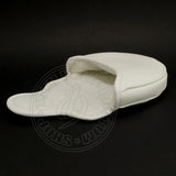 White Hibiscus magnetic Golf Mallet Putter Head Cover | 19th Hole Custom Shop