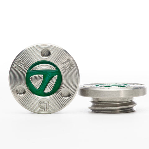 2 Silver TaylorMade TP Putter weights Green | 19th Hole Custom Shop