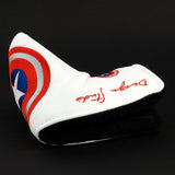 American Shield Blade Putter Head cover, White