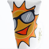 Summer Sun with Sunglasses Blade Mid Mallet Putter Head cover | 19thHoleCustomShop