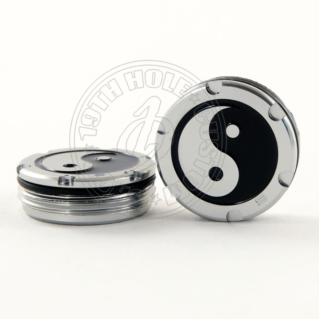2 of Deluxe Tour Style Black Yin Yang Scotty Cameron Putter Weights | 19th Hole Custom Shop