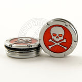 2 of Tour Style Red Skull Scotty Cameron Putter Weights | 19th Hole Custom Shop