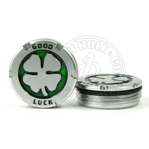 2 Deluxe Tour Style Green Lucky Clover Scotty Cameron Putter Weights | 19th Hole Custom Shop