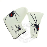 White Spider Blade Mid Mallet Putter Head Cover | 19th Hole Custom Shop